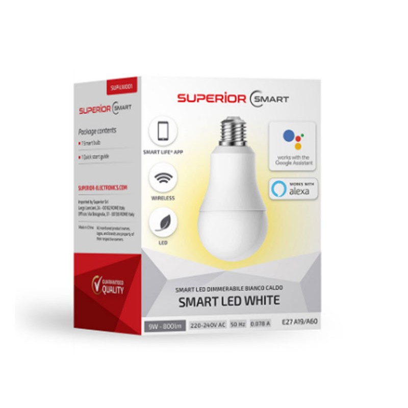 Bec Led Smart dimabil alb cald Superior engross