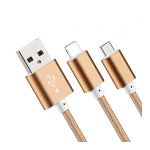 Cablu microusb cu aspect de fir impletit engross