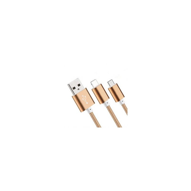 Cablu microusb cu aspect de fir impletit engross