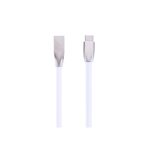 Cablu microusb cu mufe in carcasa de metal alb engross