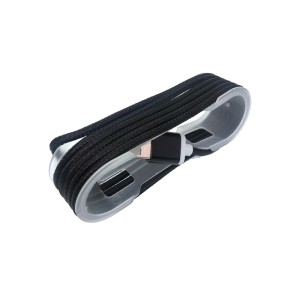 Cablu microusb textil negru engross