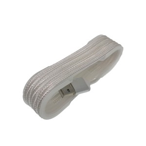 Cablu microusb textil alb engross