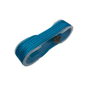 Cablu tip C textil albastru engross
