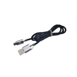 Cablu microusb gros gumat negru engross
