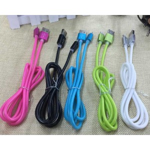 Cablu microusb gros gumat portocaliu engross