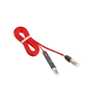 Cablu USB 2in1 microusb/Iphone cu capac rosu engross