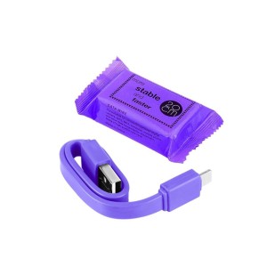 Cablu Iphone 20cm mov engross