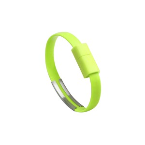 Cablu Iphone bratara 0.2m verde engross