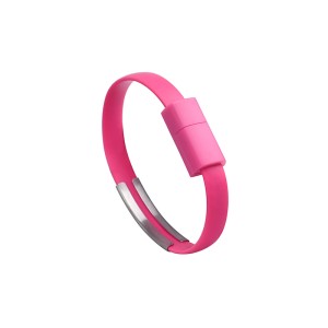 Cablu Iphone bratara 0.2m roz engross