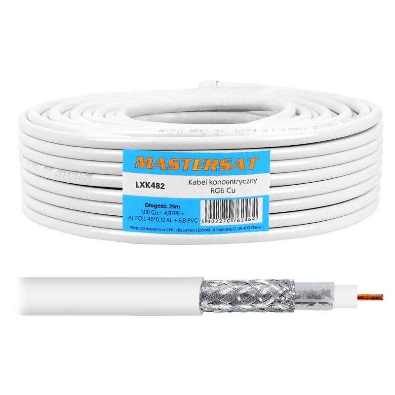 Cablu coaxial RG6 Cupru 25m engross