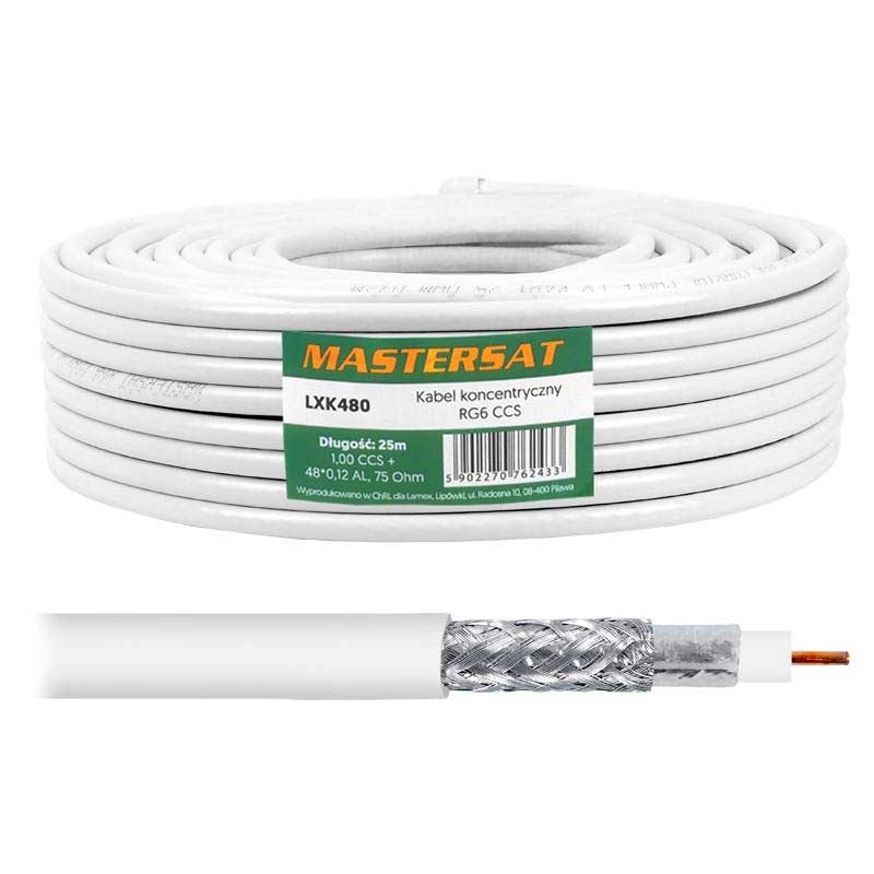 Cablu coaxial RG6 CCA 25m engross