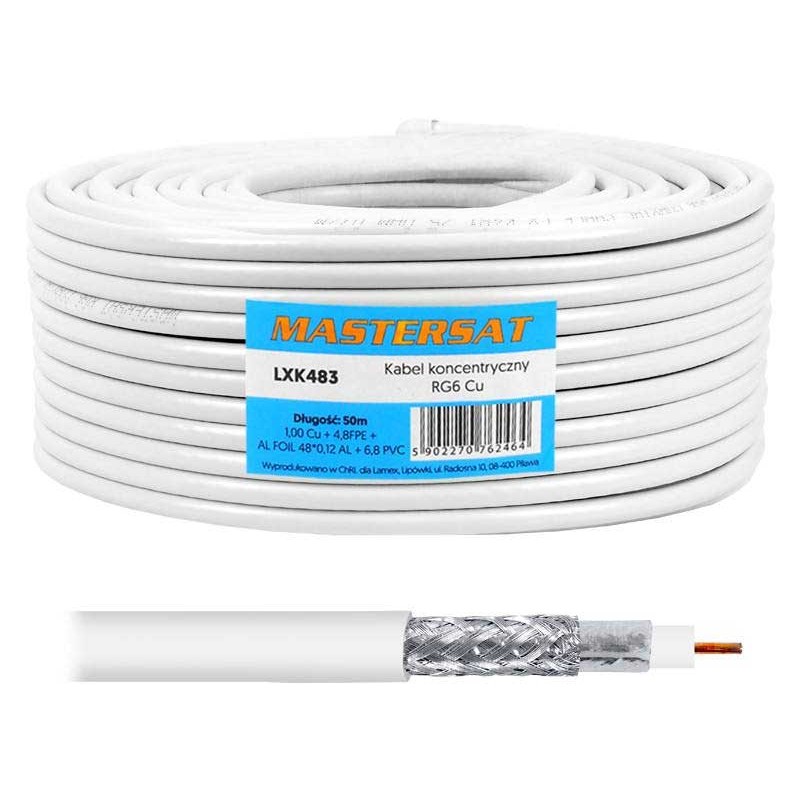 Cablu coaxial RG6 Cupru 50m engross