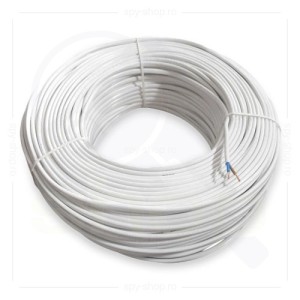 Cablu bifilar de 100M./Rola 2x1.5mm alb engross