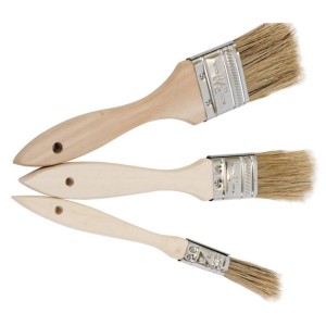 Pensula par natural maner din lemn de 1" engross