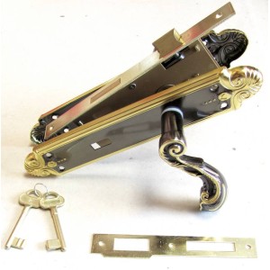 Broasca completa pe cheie galben antic de (85MMx40MM) engross