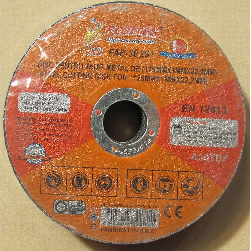 Disc pentru taiat metal de (125MMx1MMx22.2MM) engross