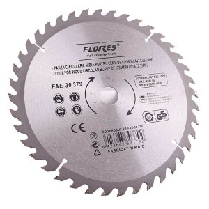 Panza circular vidia pentru lemn 40T 125X40TX22.2MM engross
