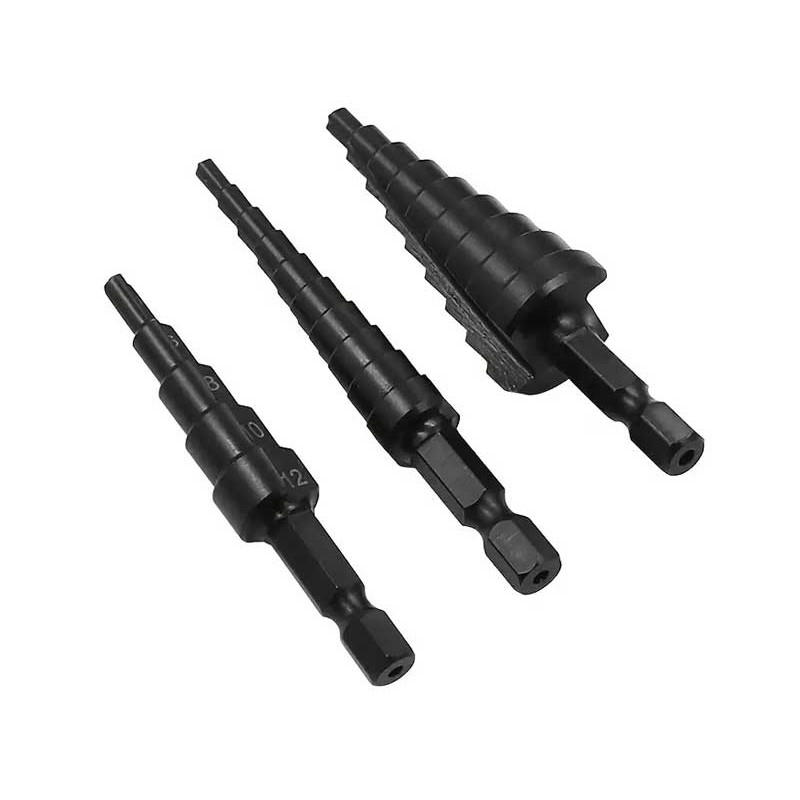 Burghiu conic gaurire metal punga 3buc engross