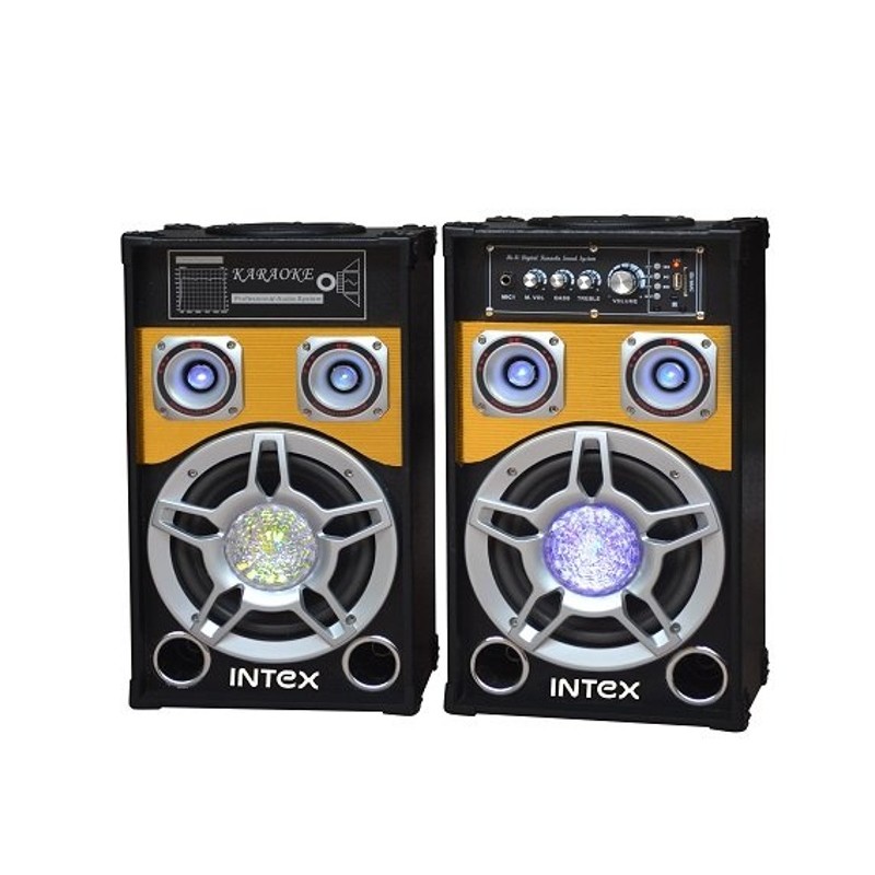 Set 2 boxe cu amplificare si MP3 Intex DJ801K engross