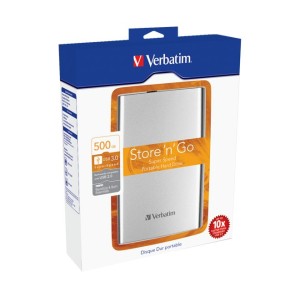 HDD extern 2,5inch 500Gb USB 3.0 Verbatim silver engross
