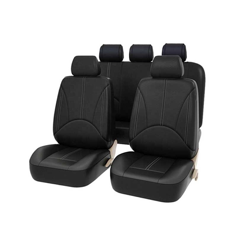 Set huse auto piele ecologica negru engross