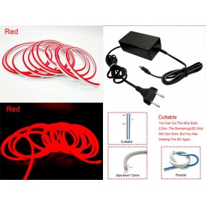 Neon decor auto 5m 12V/220V rosu engross