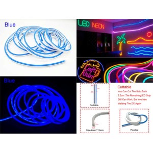 Neon decor auto 5m 12V albastru engross