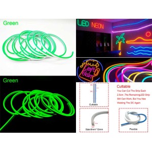 Neon decor auto 5m 12V verde engross