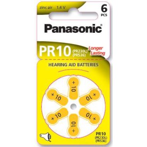 Set 6 baterii aparat auditiv Panasonic 10 engross