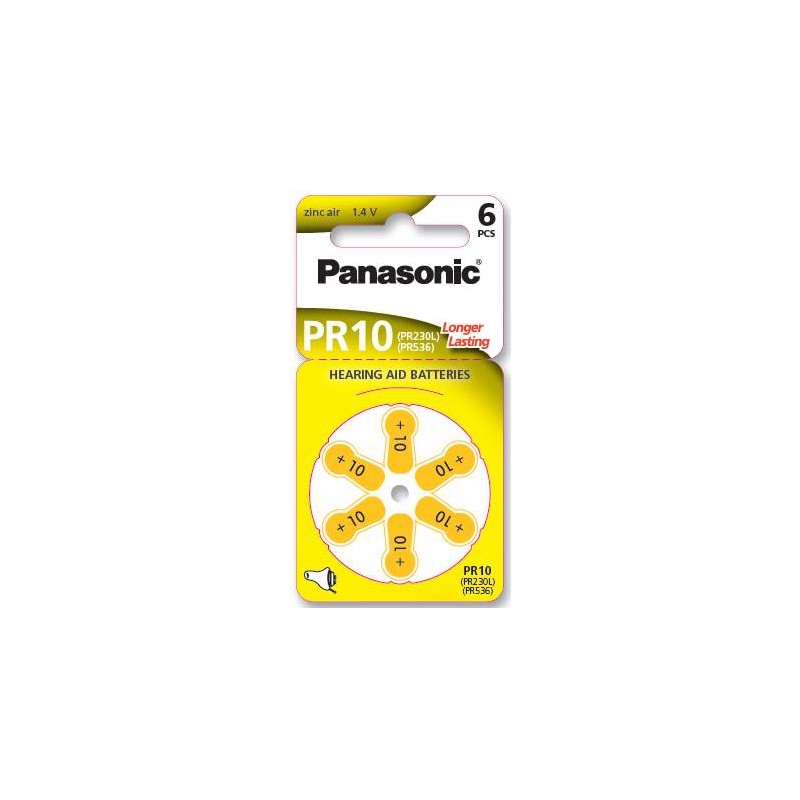Set 6 baterii aparat auditiv Panasonic 10 engross