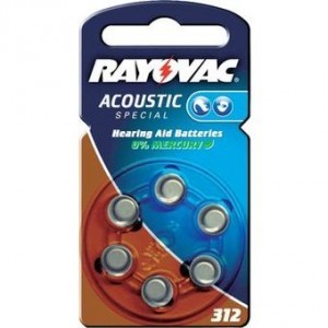 Set 6 baterii aparat auditiv Rayovac 312 engross