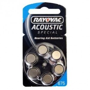 Set 6 baterii aparat auditiv Rayovac 675 engross