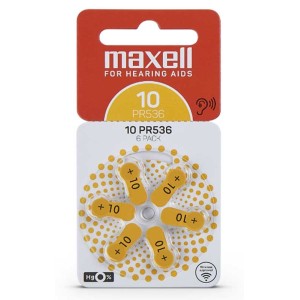 Set 6 baterii aparat auditiv Maxell 10 engross