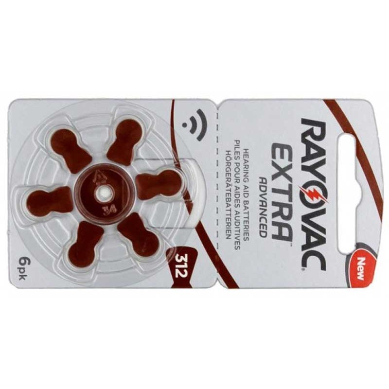 Set 6 baterii auditive Extra Advanced Rayovac 312 engross