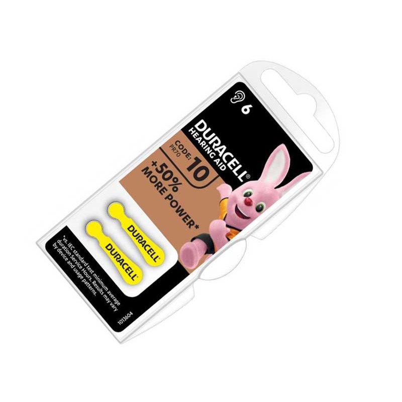 Set 6 baterii aparat auditiv Duracell 10 engross