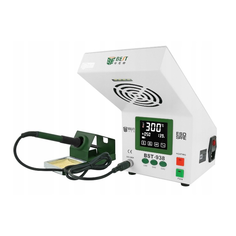 Statie lipit cu lampa led si absorbant fum BST-938 engross
