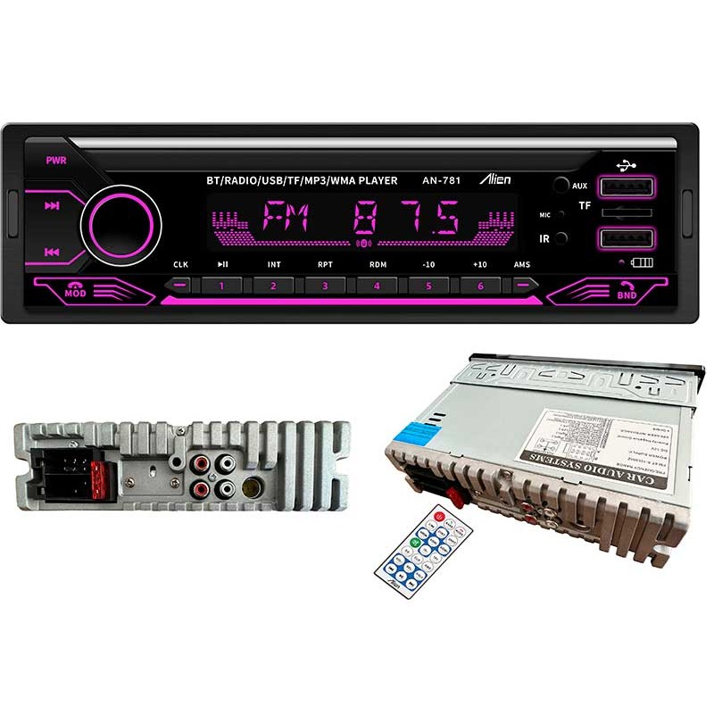 MP3 player auto TF/USB/BT si port USB incarcare AN-781 Alien engross
