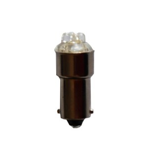 Bec auto 12V BA9S 4leduri alb engross