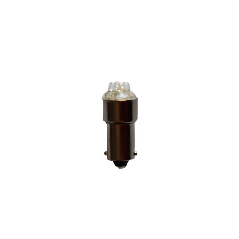 Bec auto 12V BA9S 4leduri alb engross