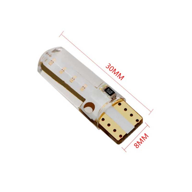 Bec auto T10 W5W COB 10-15V albastru engross
