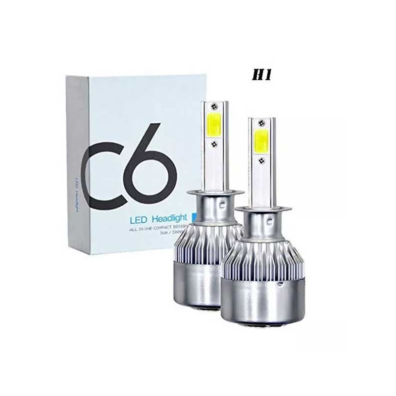 Bec auto C6 leduri 6000K set 2buc engross