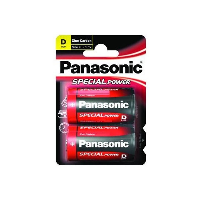 Set 2 baterii Panasonic Special Power R20 engross