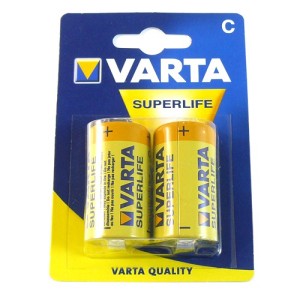 Set 2 baterii R14 Varta Superlife engross
