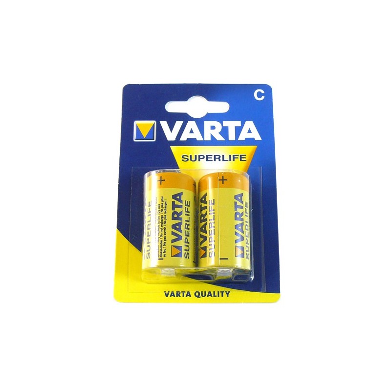 Set 2 baterii R14 Varta Superlife engross