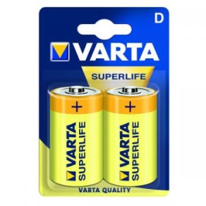 Set 2 baterii R20 Varta Superlife engross