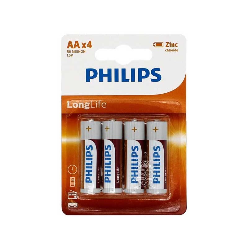 Set 4 baterii Philips Longlife R6 engross