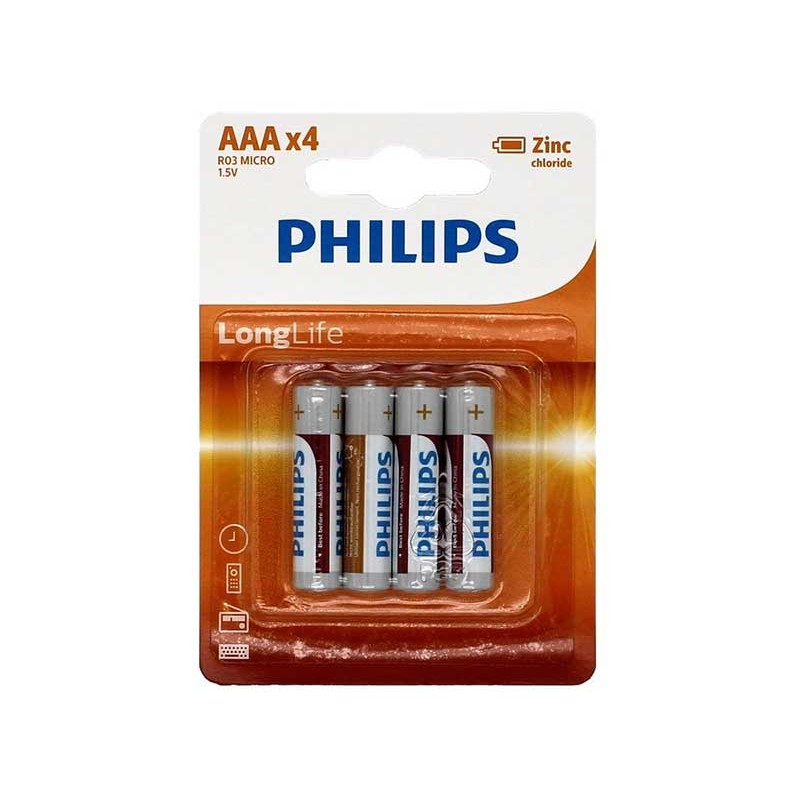 Set 4 baterii Philips Longlife R3 engross
