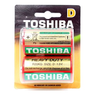 Set 2 baterii nealcaline R20 Toshiba engross