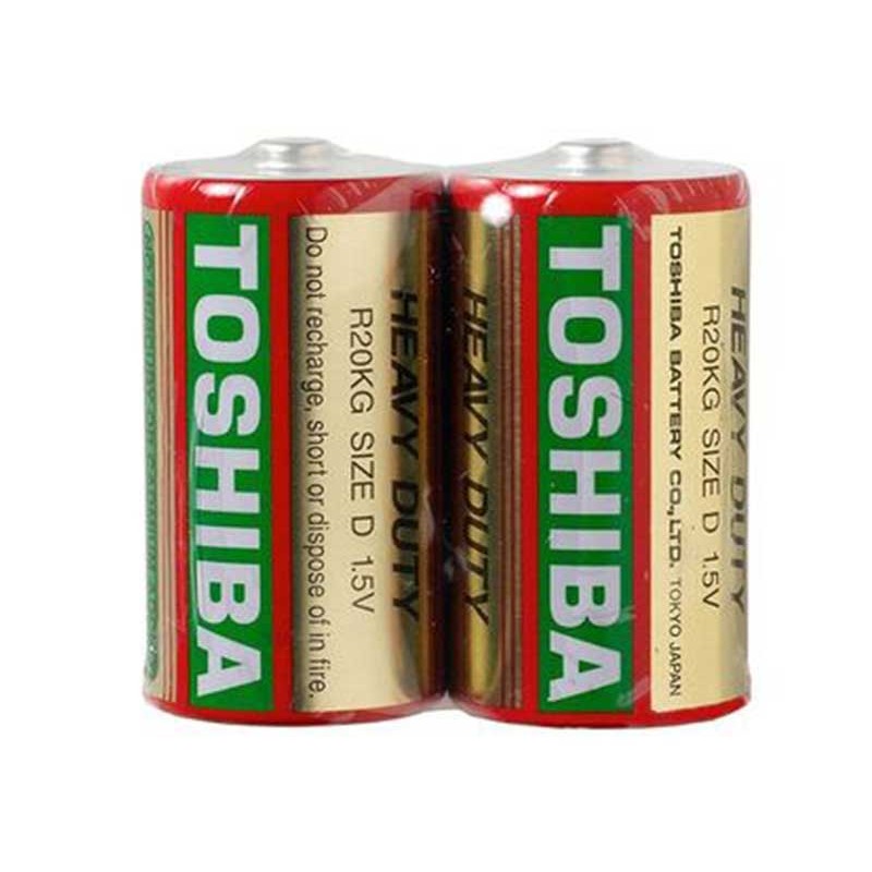 Set 2 baterii R20 nealcaline Toshiba shrink engross