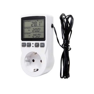 Termostat digital cu priza si senzor temperatura engross